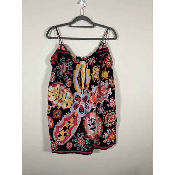 See by Chloe Mini Sweetheart Cotton Silk Blend Dress Floral Boho Whimsical Sz 8 - Picture 7 of 7